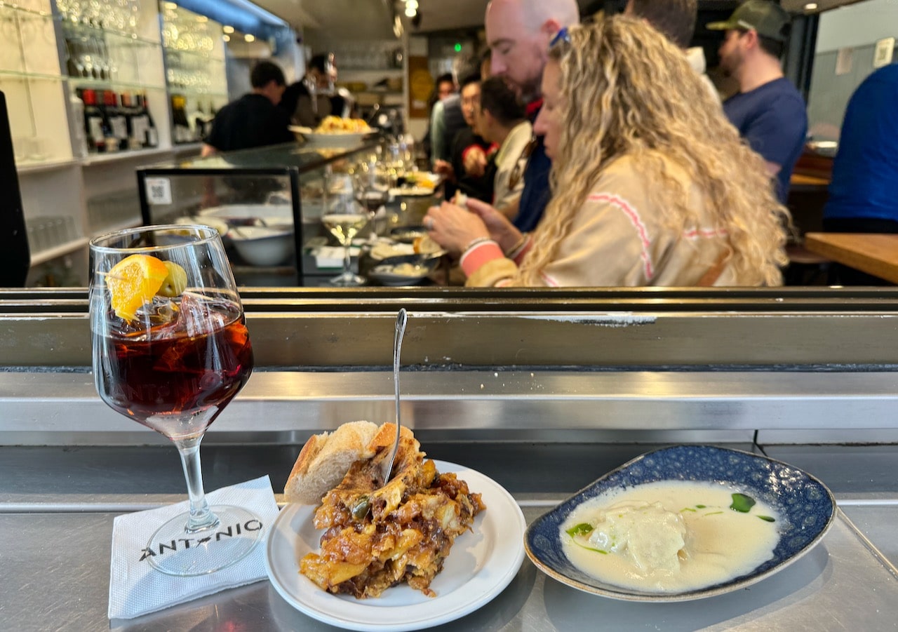 Bar Antonio serves one of the best Spanish tortilla pintxos in San Sebastian.