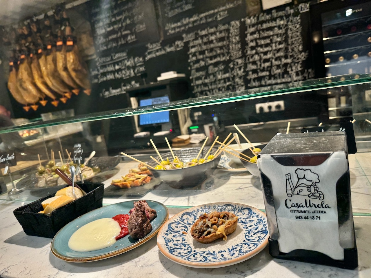 Casa Urola is a popular Pintxos Bar in San Sebastian's Old Town.