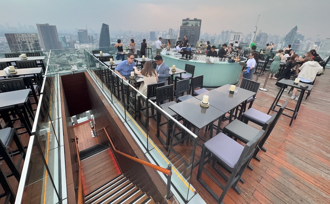 Octave is the hotel's award winning rooftop bar spread out across 3 floors. 