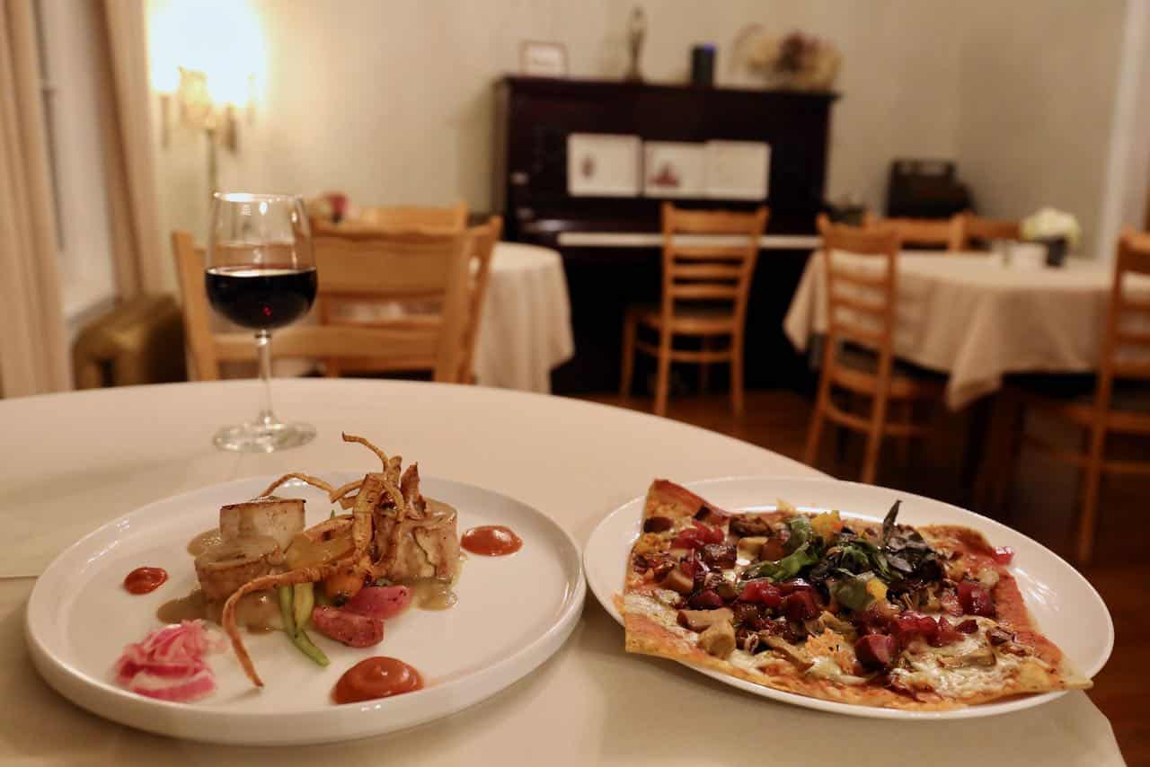 The restaurant at Auberge Comme au Premier Jour.