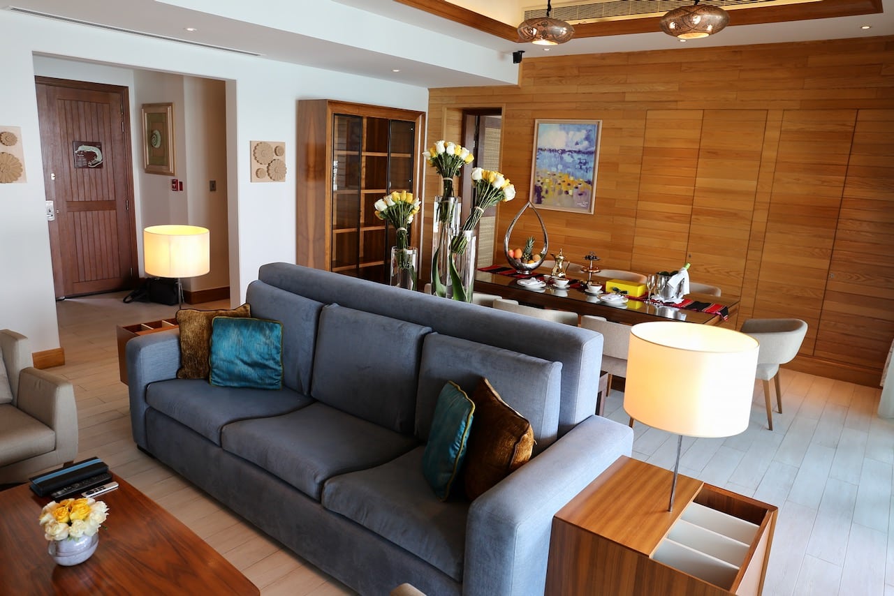 The most luxurious accommodations are the overwater pool villas. 