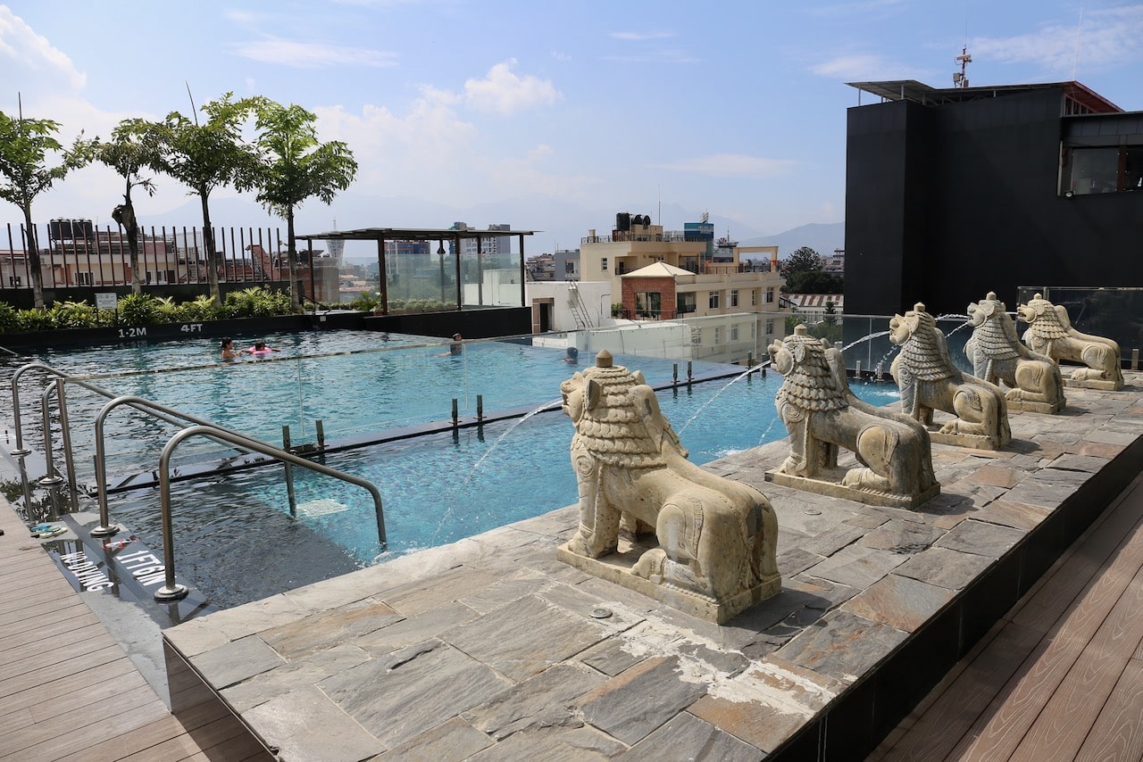 Cool off at the hotel's rooftop pool.