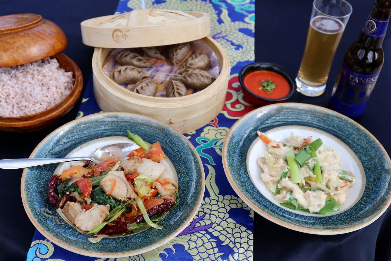 Taste traditional Bhutanese dishes at Le Meridien Paro.