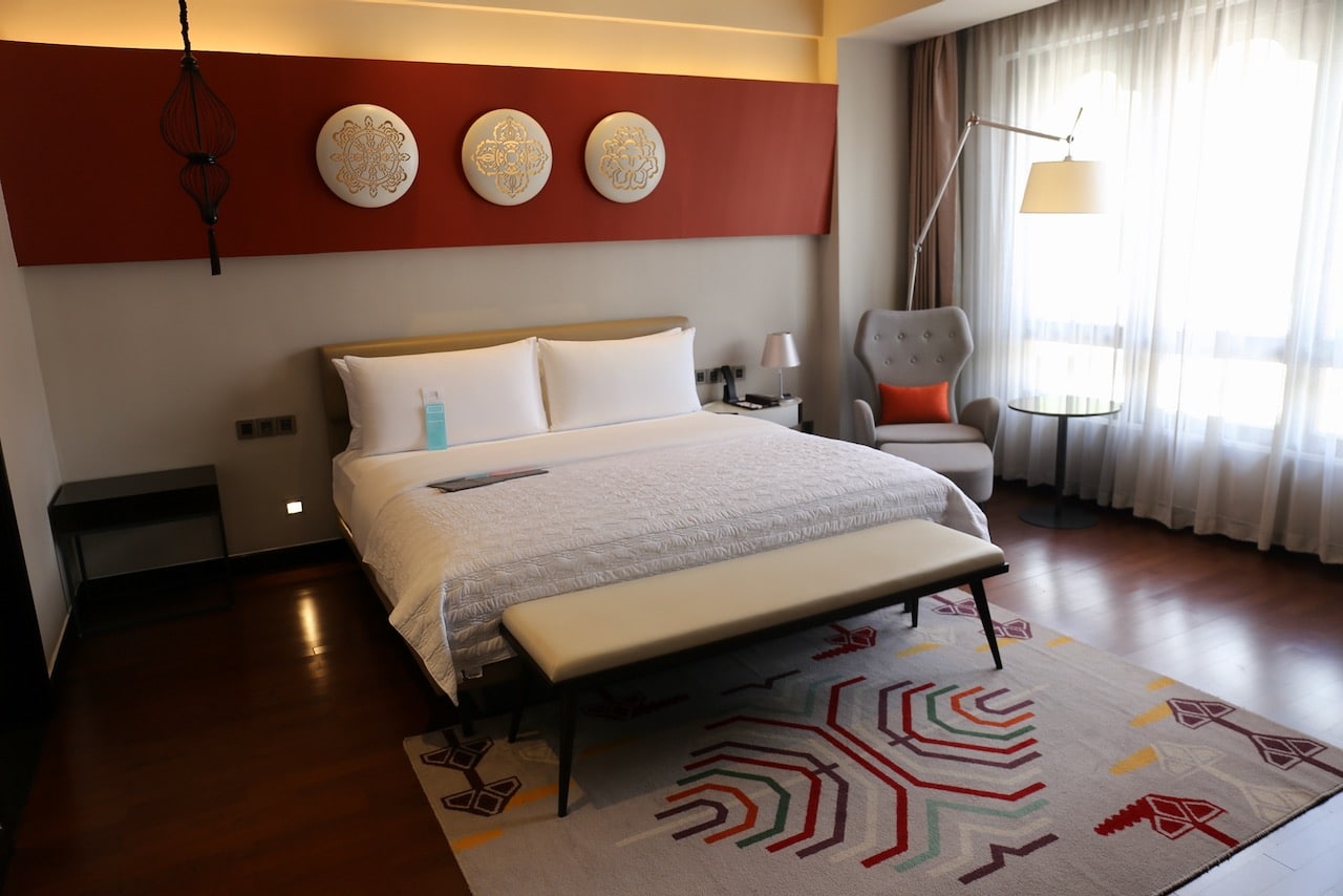 Book a luxurious suite with mountain views at Le Meridien Thimphu.