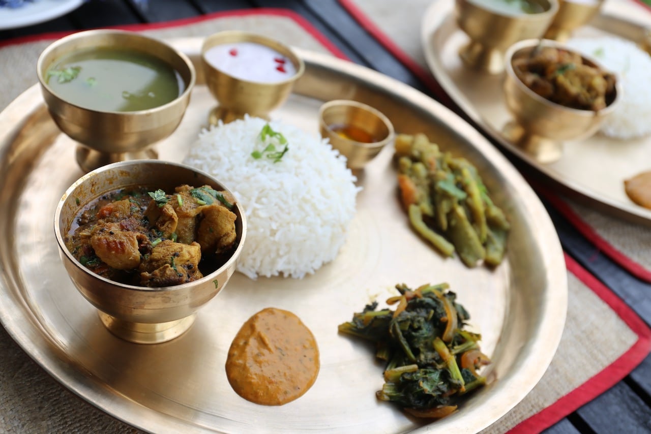 Eat a traditional Napali Thali with your hands like a local!