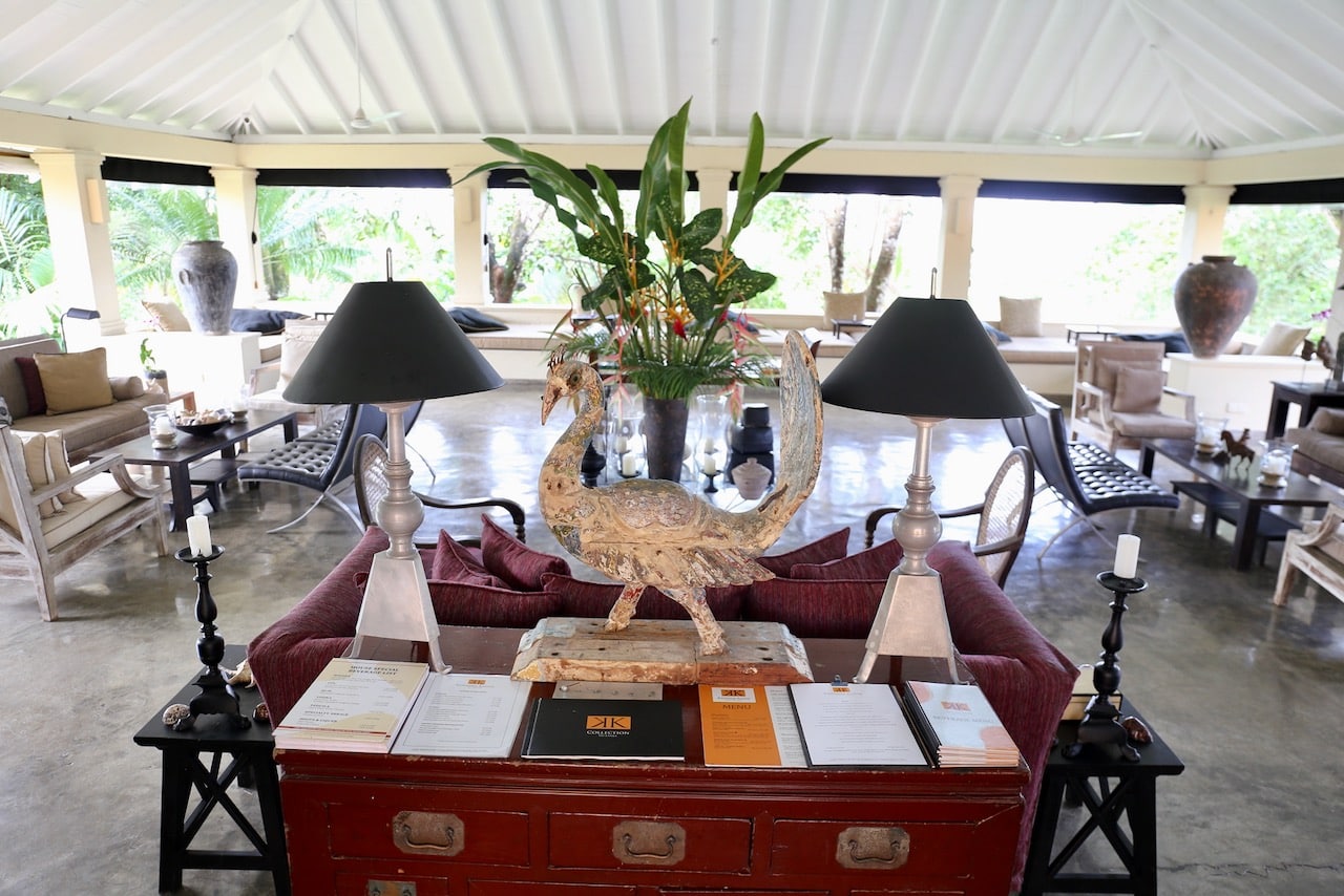 Peacocks can be found on the grounds and even in the lobby!