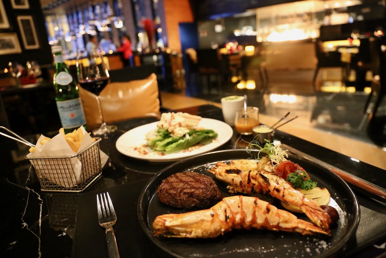 Surf & Turf at The District Grill Room.