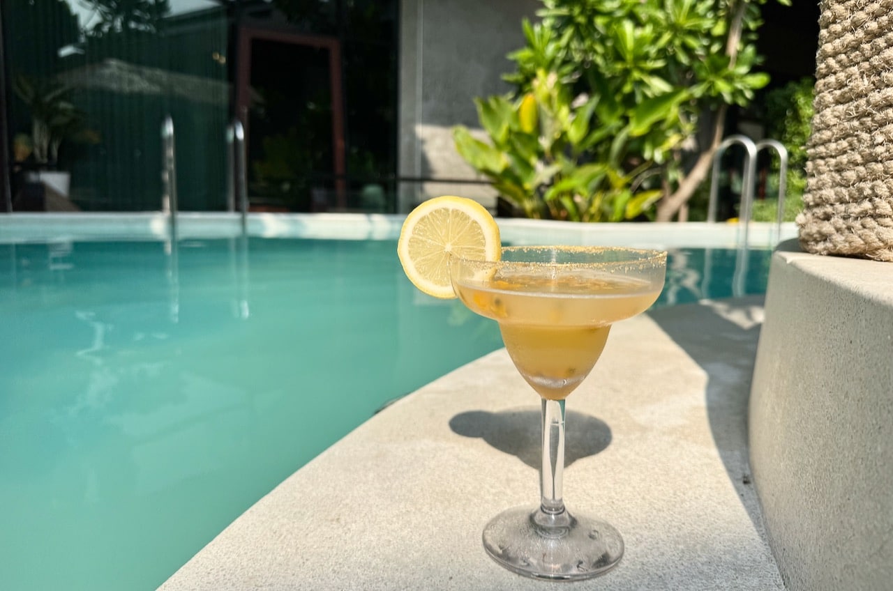Enjoy a passion fruit margarita at the Opale Swim-Up Bar.