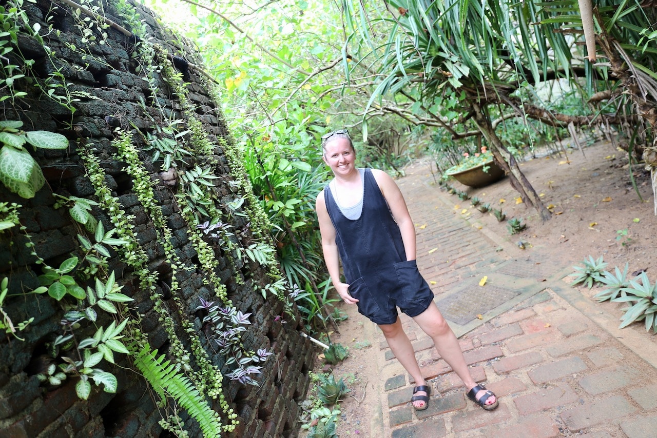 The sustainable eco-friendly resort is nestled within lush tropical gardens.