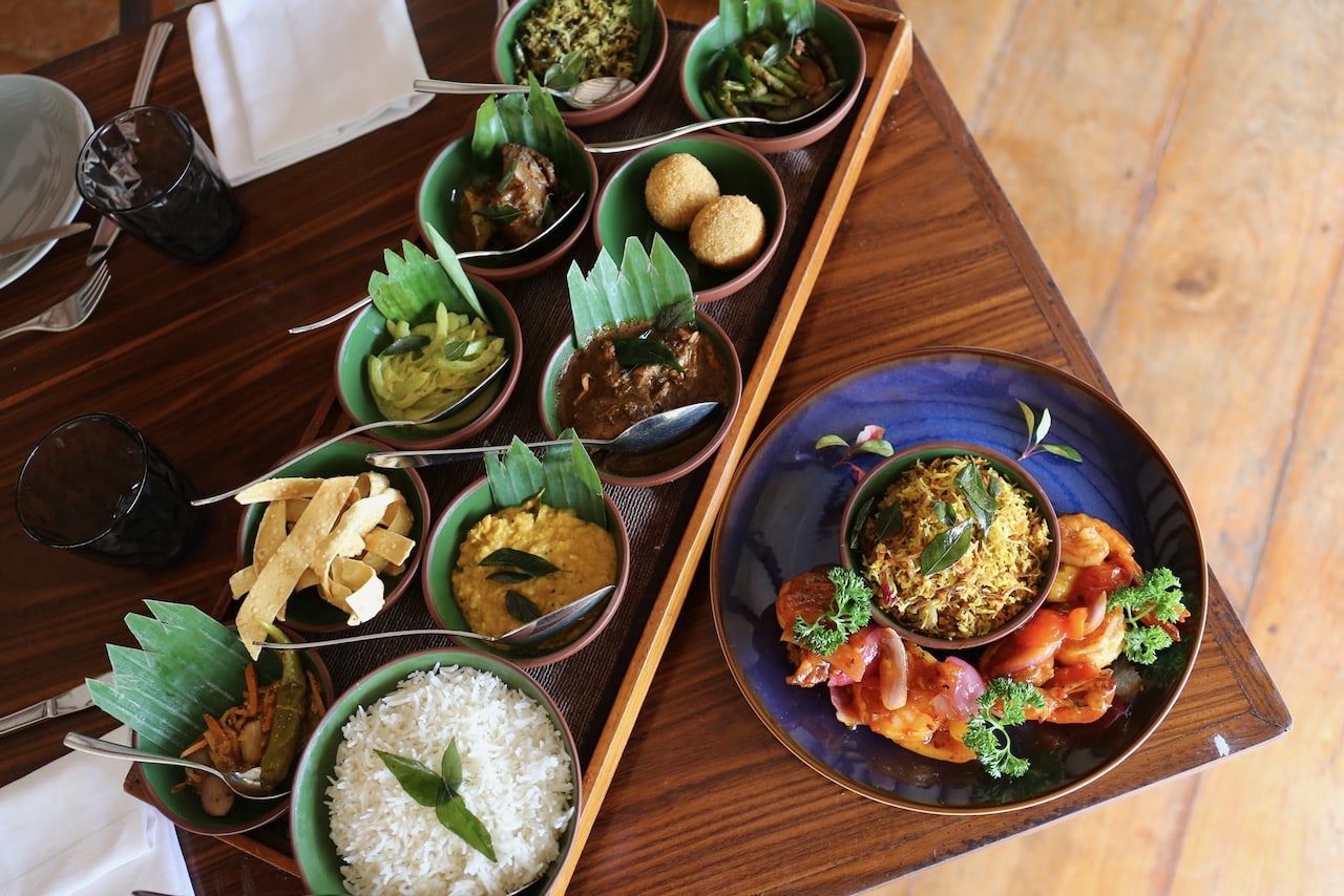 Spicy Sri Lankan lunch at Liyawela.