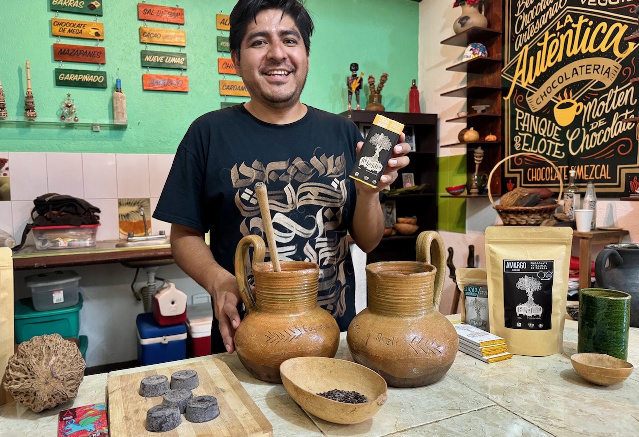Make your own homemade Mexican chocolate on this fun food tour in Oaxaca.