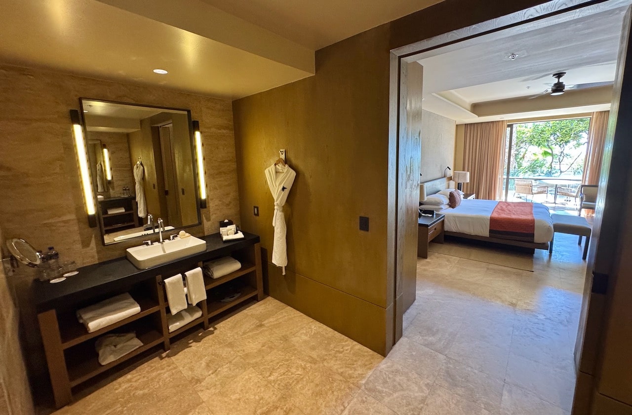 A spacious suite at JW Marriott Los Cabos Resort.