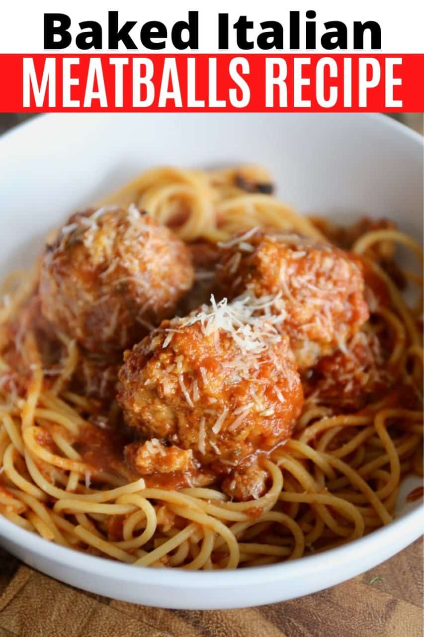 Save this Baked Italian Meatballs recipe to Pinterest!