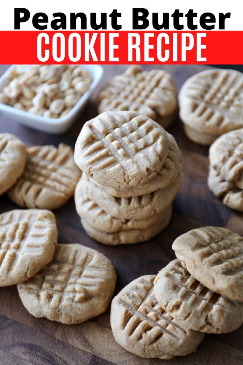Save this Easy Peanut Butter Cookies recipe to Pinterest!