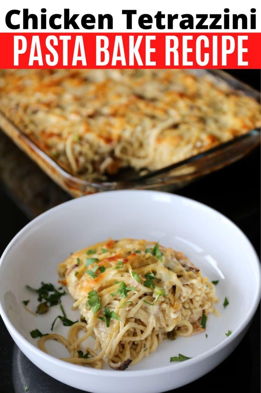 Save our Chicken Tetrazzini Pasta recipe to Pinterest!