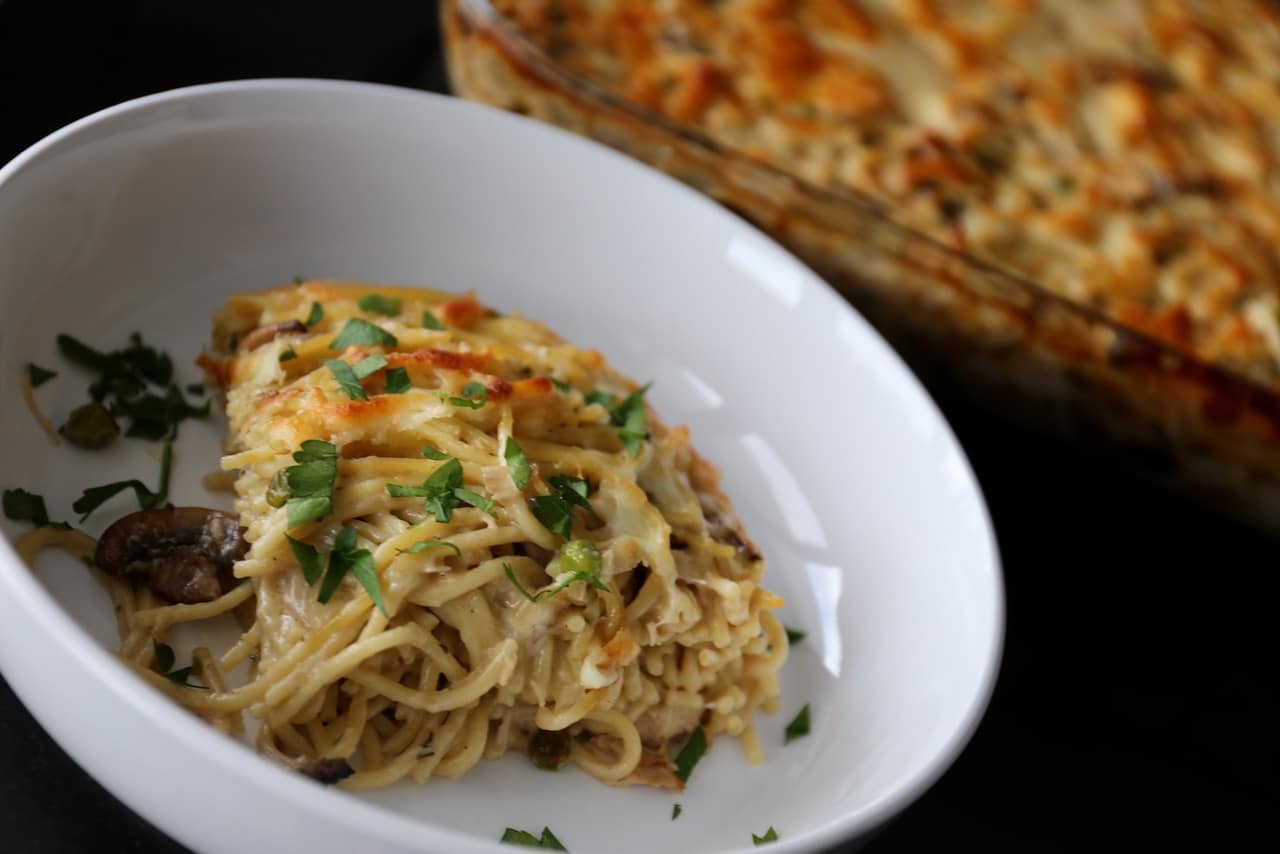 Serve this easy pasta bake with a simple green salad and glass of white wine.