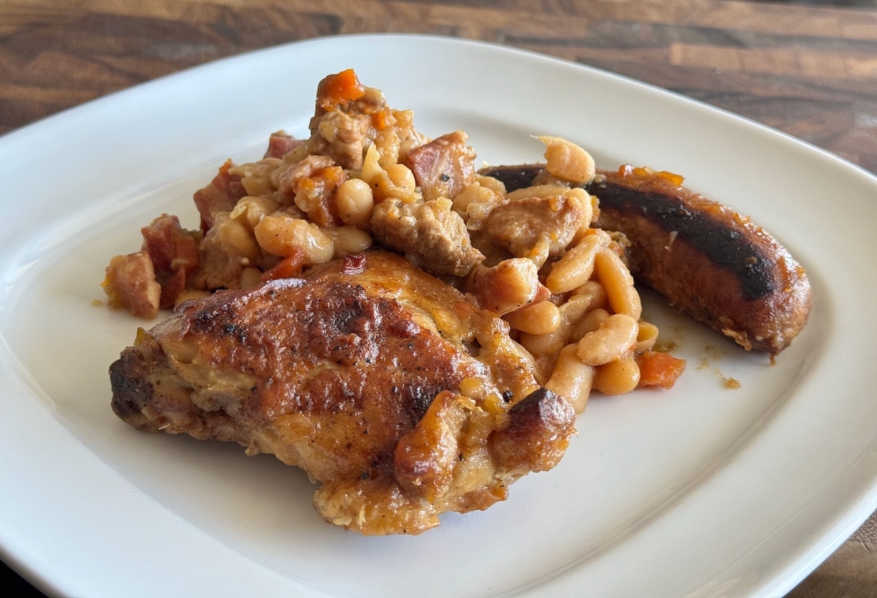 Cassoulet is hearty high-protein stew perfect for cold Fall or Winter dinners.