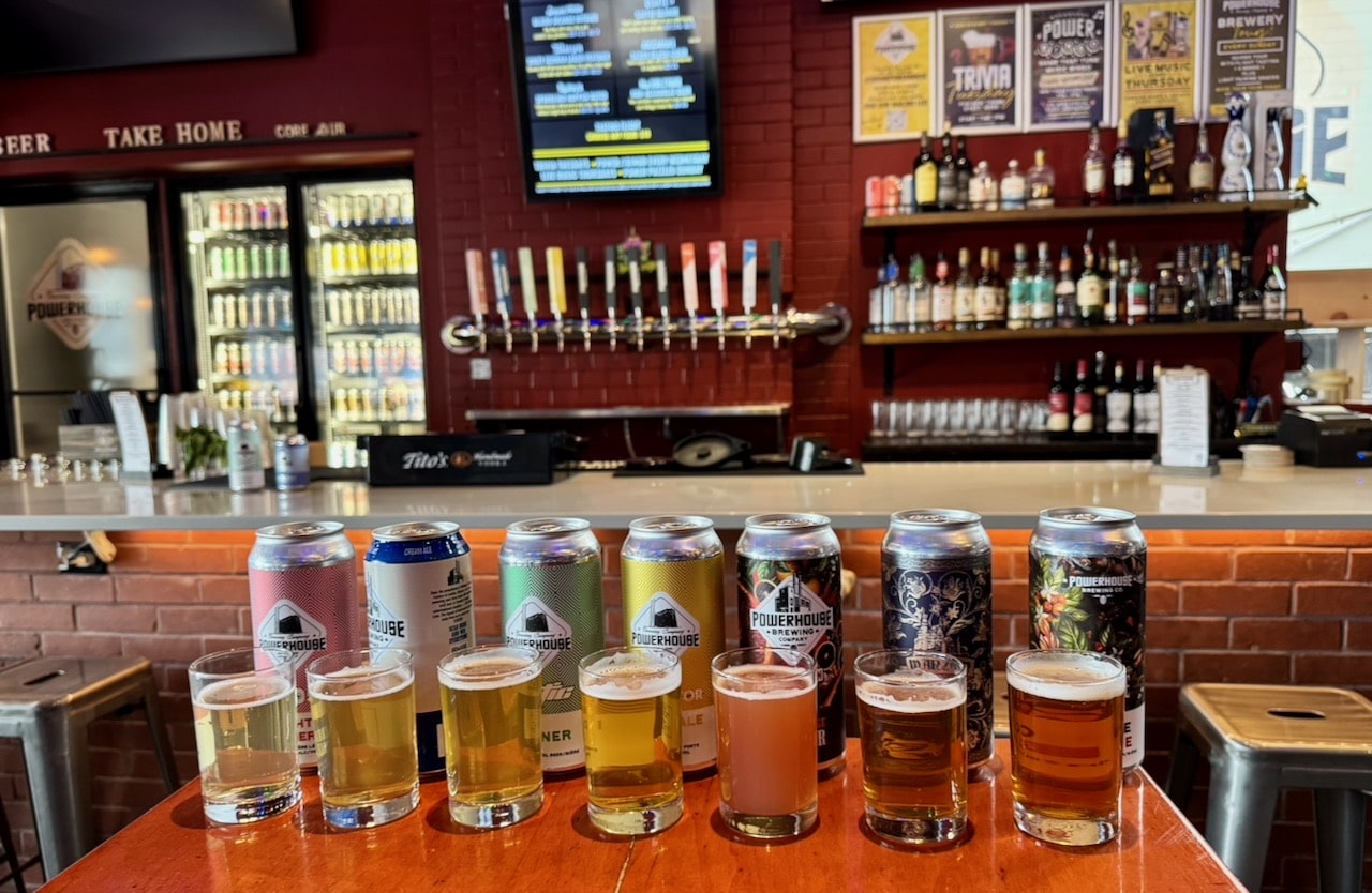 100 Kellogg Lane offers plenty to see and do. Stop in for a beer tasting at Powerhouse Brewing.