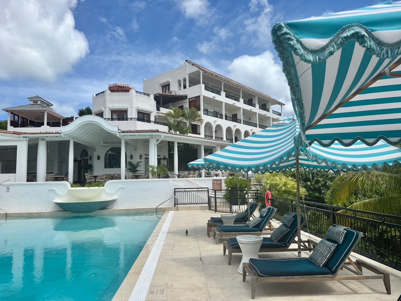 The resort offers two swimming pools with attentive service.