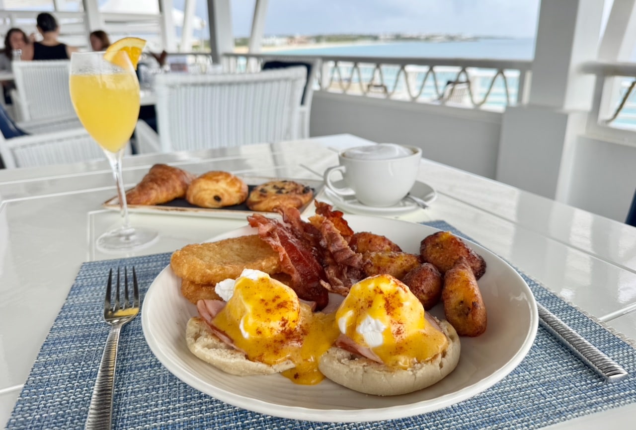 Breakfast at the resort is served a la carte at Celeste.
