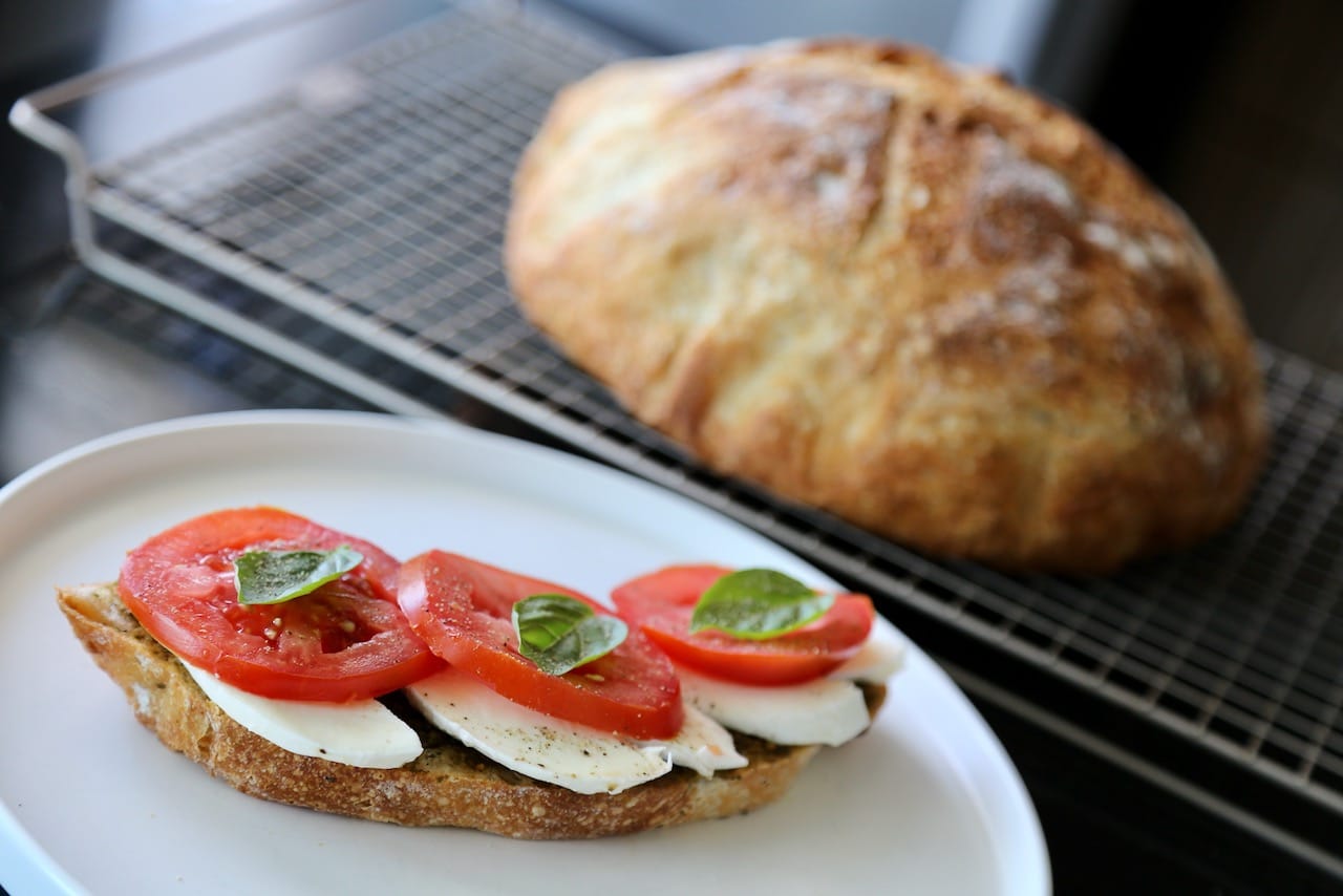 Serve slices of the artisan bread as toast, sandwiches or slathered with your favourite creamy cheese.